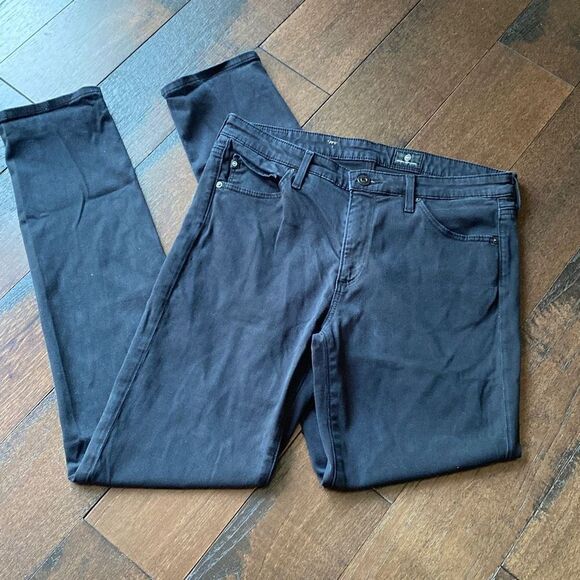 Womens Adriano Goldschmeid skinny jeans black stretch size 29 regular used - Picture 1 of 10